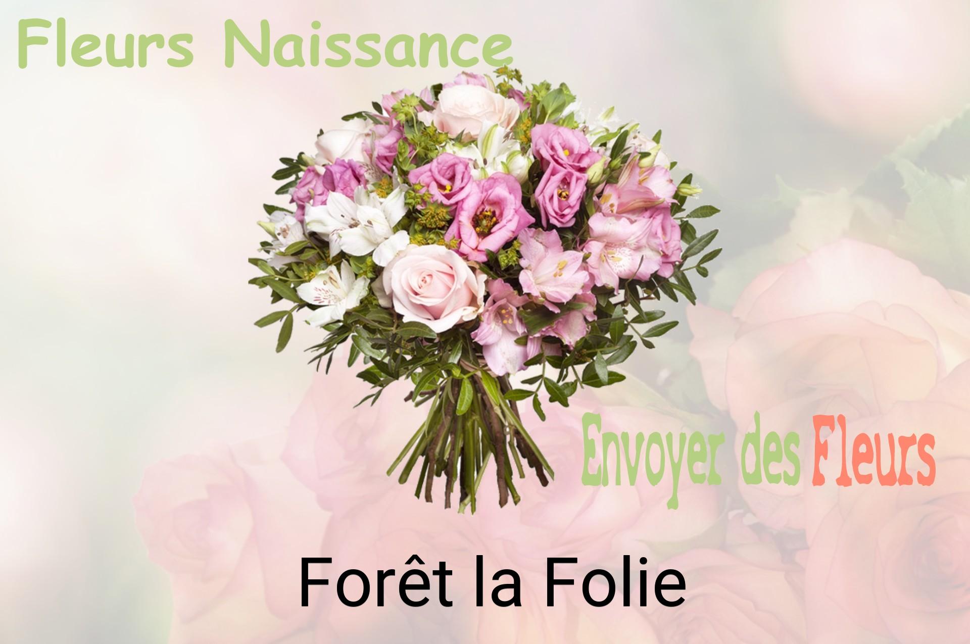 Bouquet de fleurs de naissance livré à Forêt-la-Folie